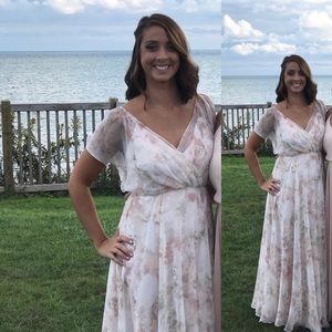 Jenny yoo dress: size 4 Cassie in watercolor blush